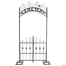 8' Metal Cemetery Archway