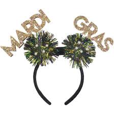 Mardi Gras Light Up Glitter Headband