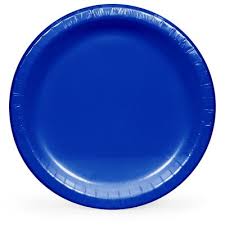 Paper Plate - Royal Blue - 10", 50 Count