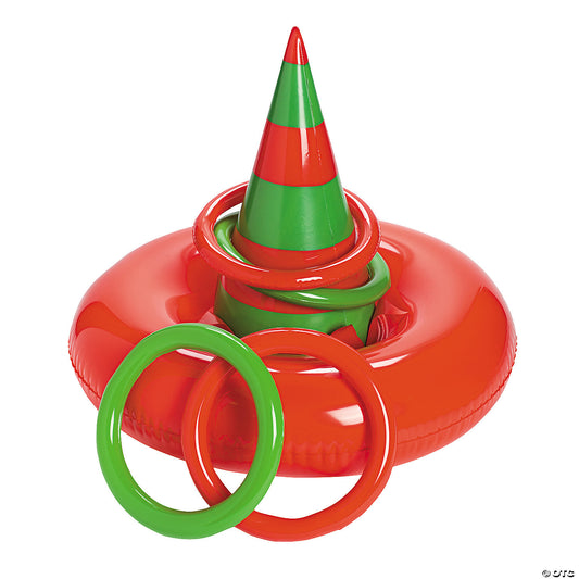 Inflatable Elf Hat Ring Toss