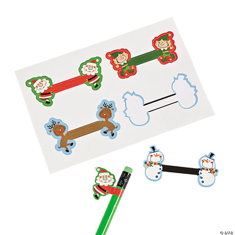 Christmas Pencil Topper Stickers