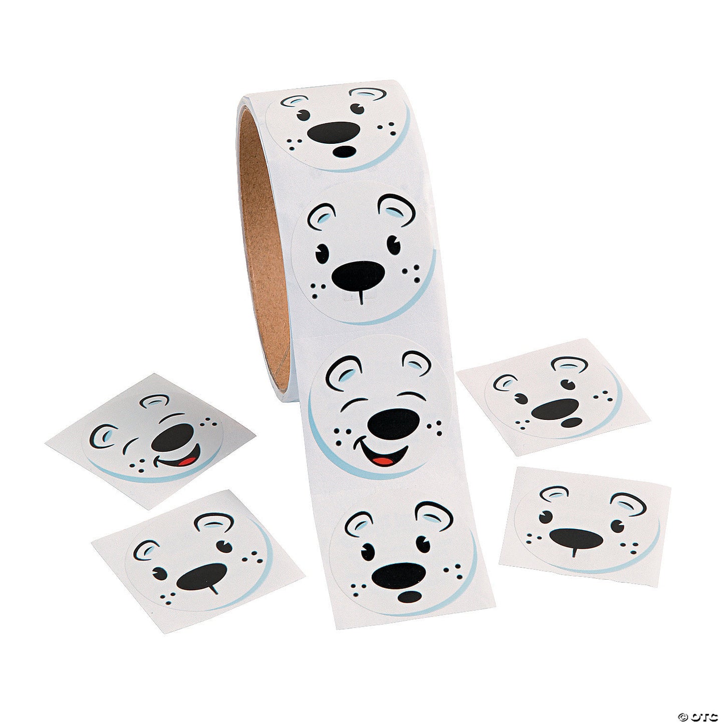 100ct. Polar Bear Sticker Roll