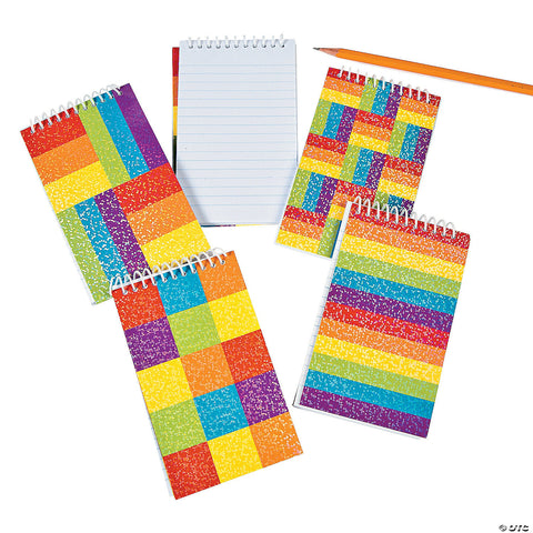 Spiral Bound Rainbow Glitter Notebooks