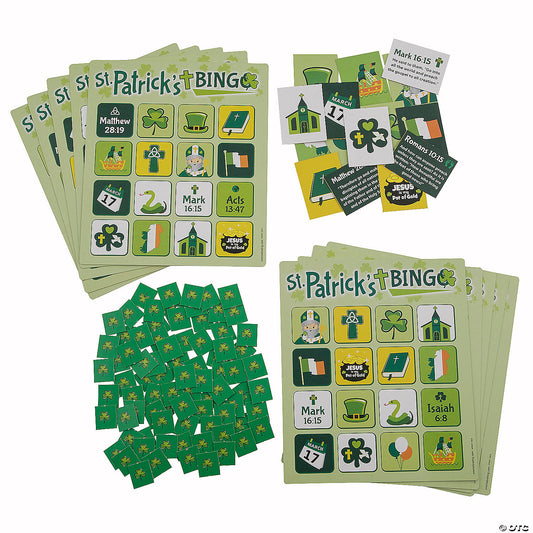 Religious St. Patty's Bingo Game Set