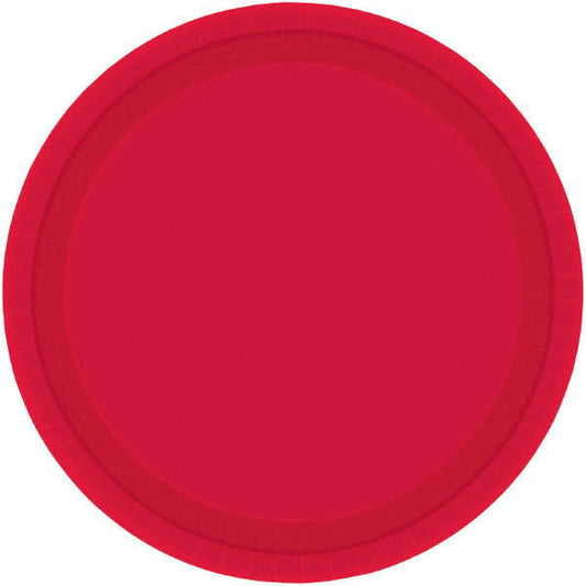 Red 10" Paper Plates - 50ct.