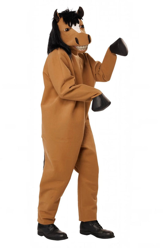 Brown Horse Adult Mascot Costume