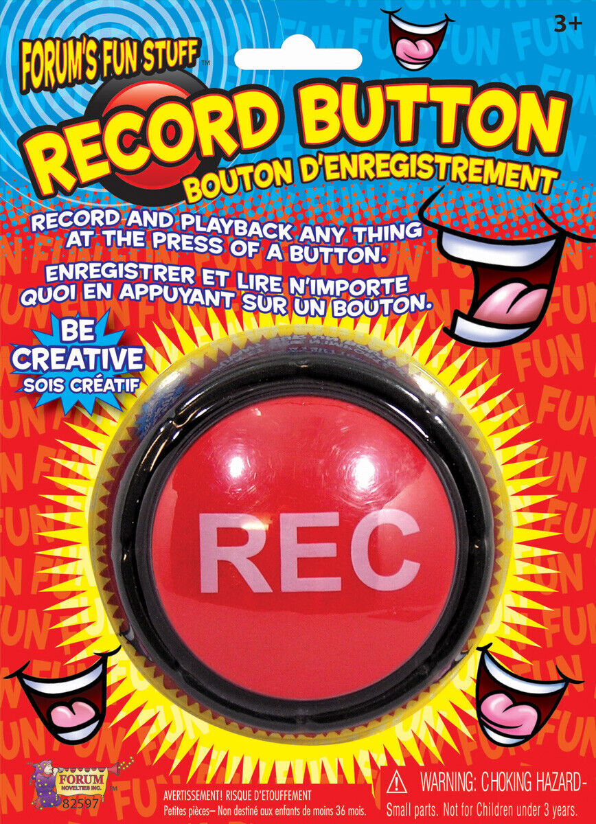 Giant Record Button – HornerNovelty