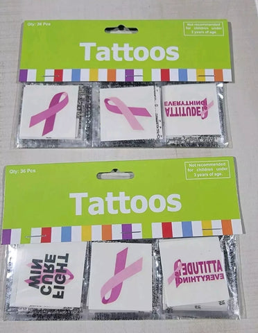 Pink Ribbon Tattoos