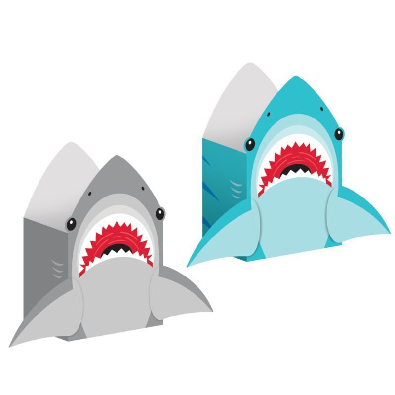 SHARK PARTY PAPER TREAT BAGS