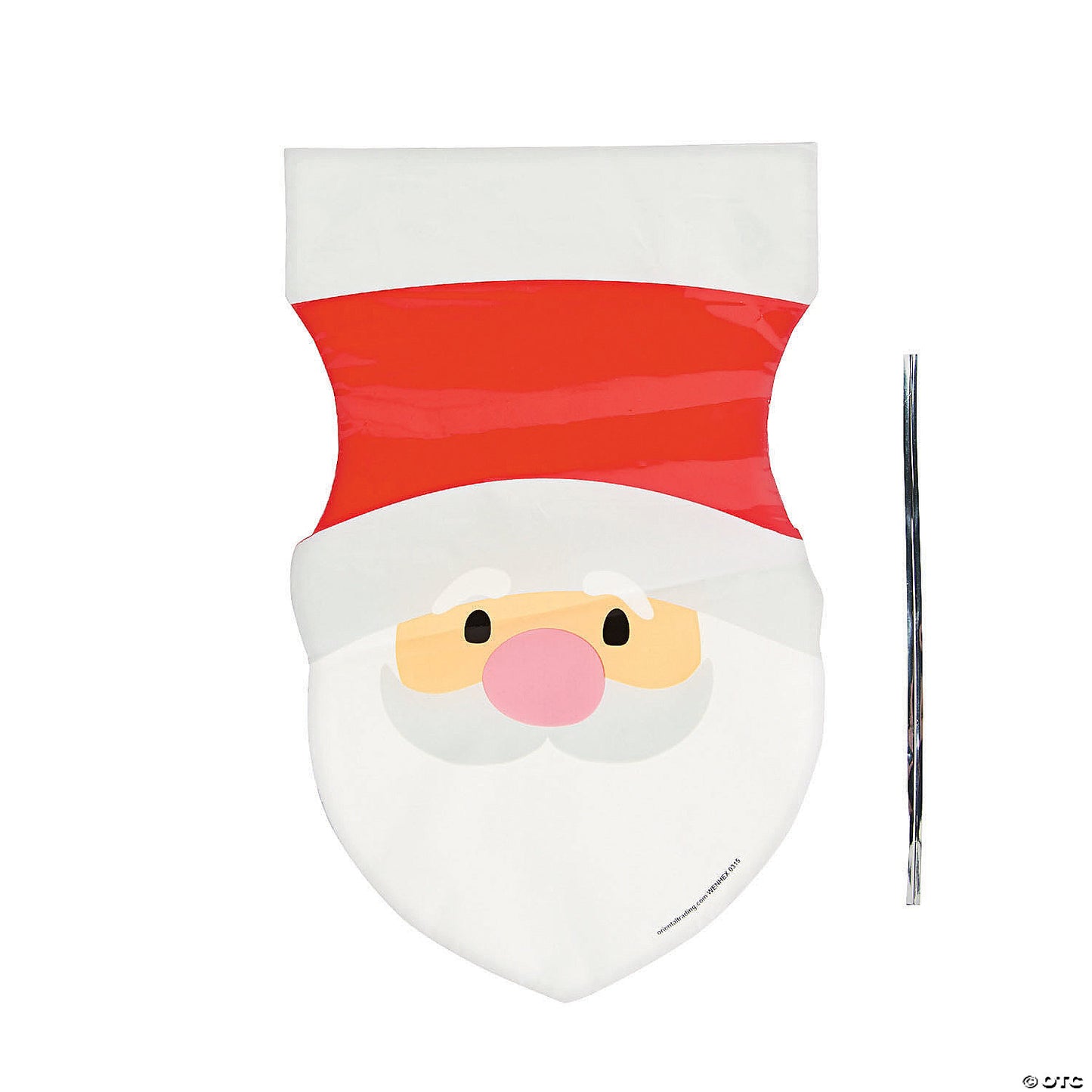 Santa Face Cello Bags W/Ties