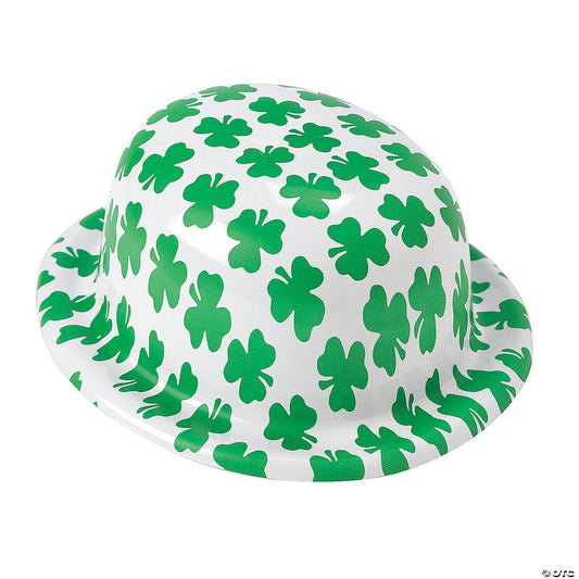 Plastic Shamrock Derby Hats - 12ct.