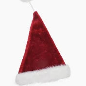 Deluxe Santa Hat w/Long Pom