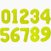 40" Neon Mylar Number Balloon