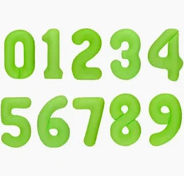 40" Neon Mylar Number Balloon