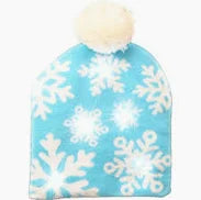 Light Up Snowflake Beanie
