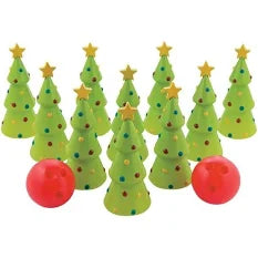 Christmas Tree Bowling Set