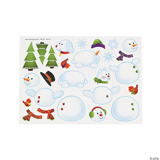 Build A Snowman Stickers