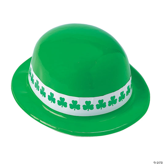 Shamrock Derby Plastic Hats - 12ct.