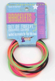 80's Style Jelly Bracelets - 12ct.