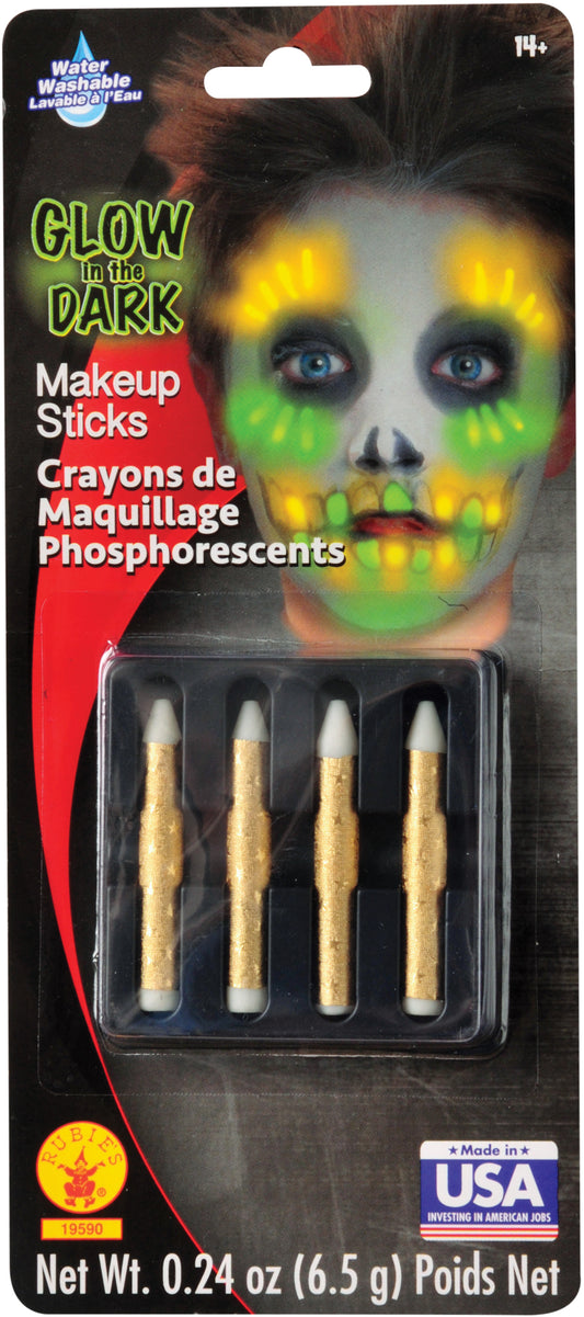 Glow in the Dark Make Up Sticks - 4ct.