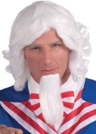 Uncle Sam Wig & Beard Set