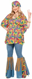 Hippie Chick Adult Plus Costume