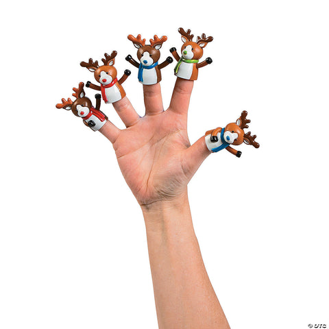 Vinyl Reindeer Finger Puppets