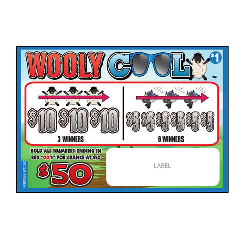 WOOLY COOL PULL TAB 150 TICKETS