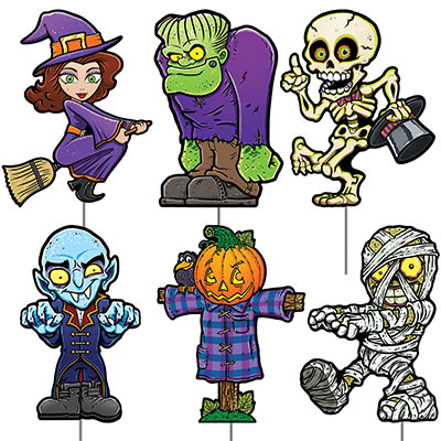 Plastic Halloween Yard Signs