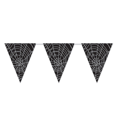 SPIDER WEB PENNANT BANNER 12'