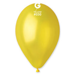 Metallic Yellow Gemar Latex Balloons- #030