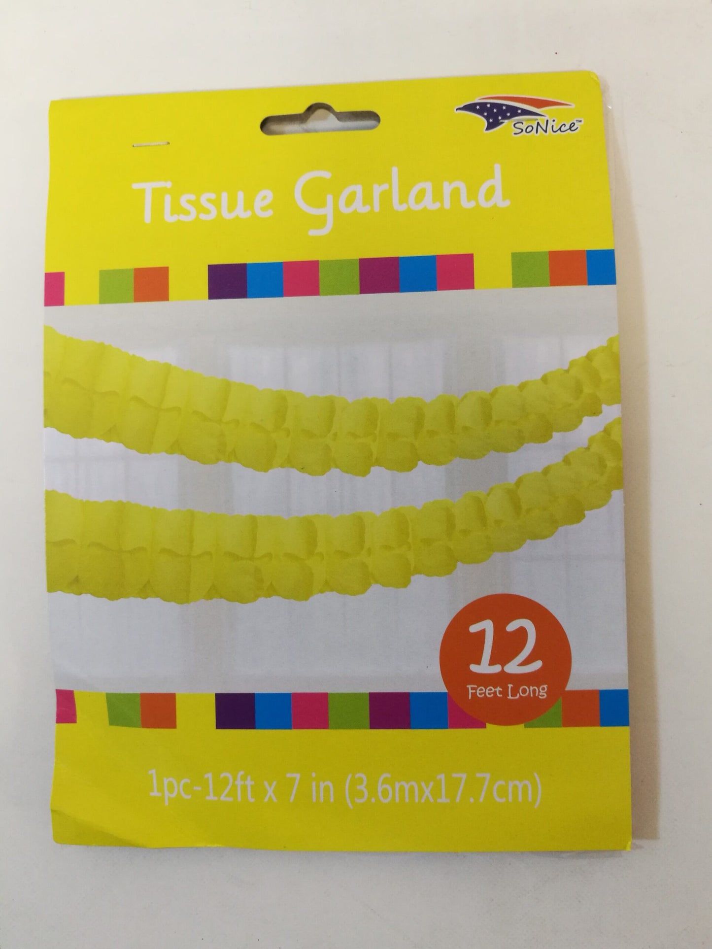 TISSUE GARLAND 20+ COLOR OPTIONS