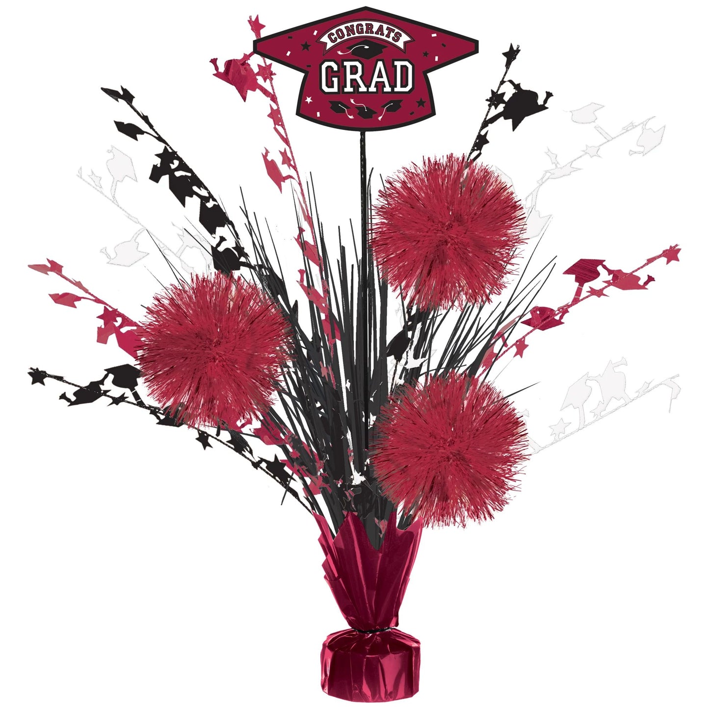 Burgundy / Maroon Graduation Centerpiece