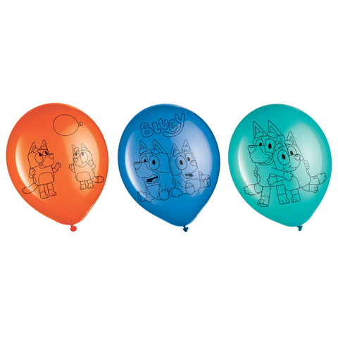 Bluey Latex Balloons