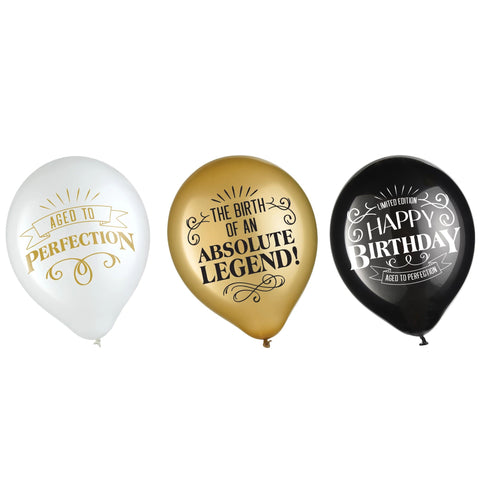 BETTER WITH AGE BIRTHDAY LATEX BALLOONS