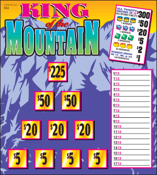 .50 KING OF THE MOUNTAIN PULL TAB 1780 TICKETS