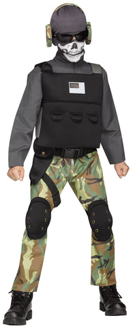 SKULL SOLDIER CHILD COSTUME