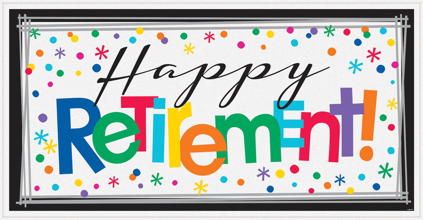 GIANT RETIREMENT BANNER