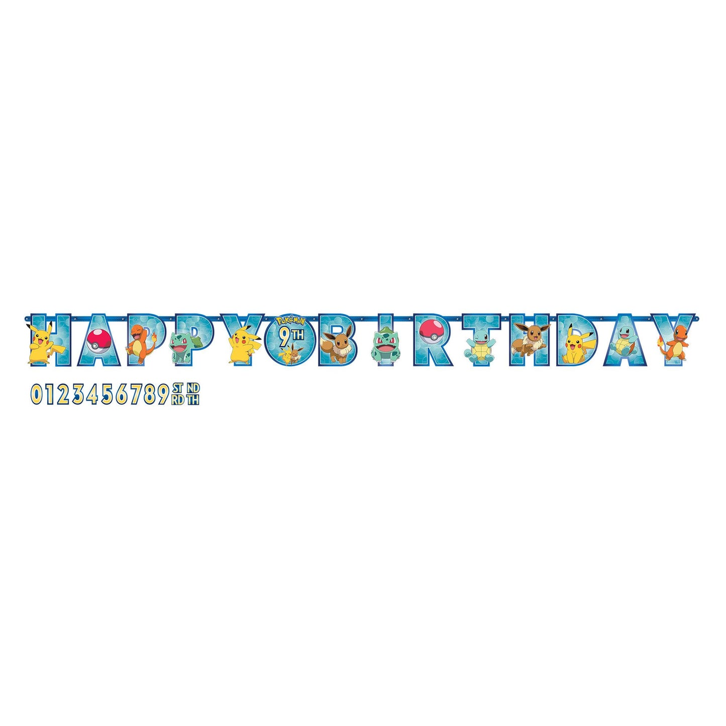 Pokemon Customizable Letter Banner Kit