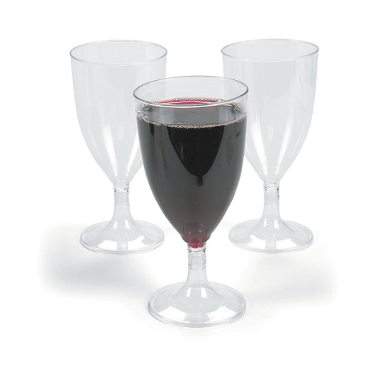 GLASSES - WINE PLASTIC 25 CT/UNIT