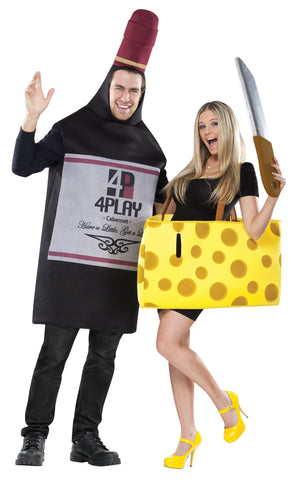 WINE AND CHEESE FUNNY COUPLE COSTUME