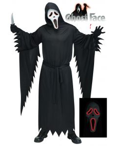 ADULT GHOST FACE LIGHT UP COSTUME