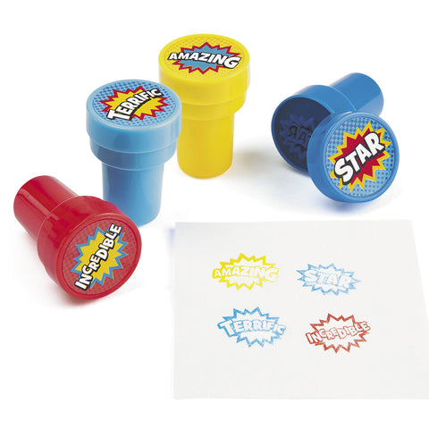 SUPERHERO STAMPERS 24PCS/PKG               *