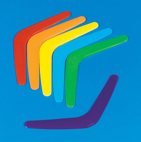 Colorful Plastic Boomerangs