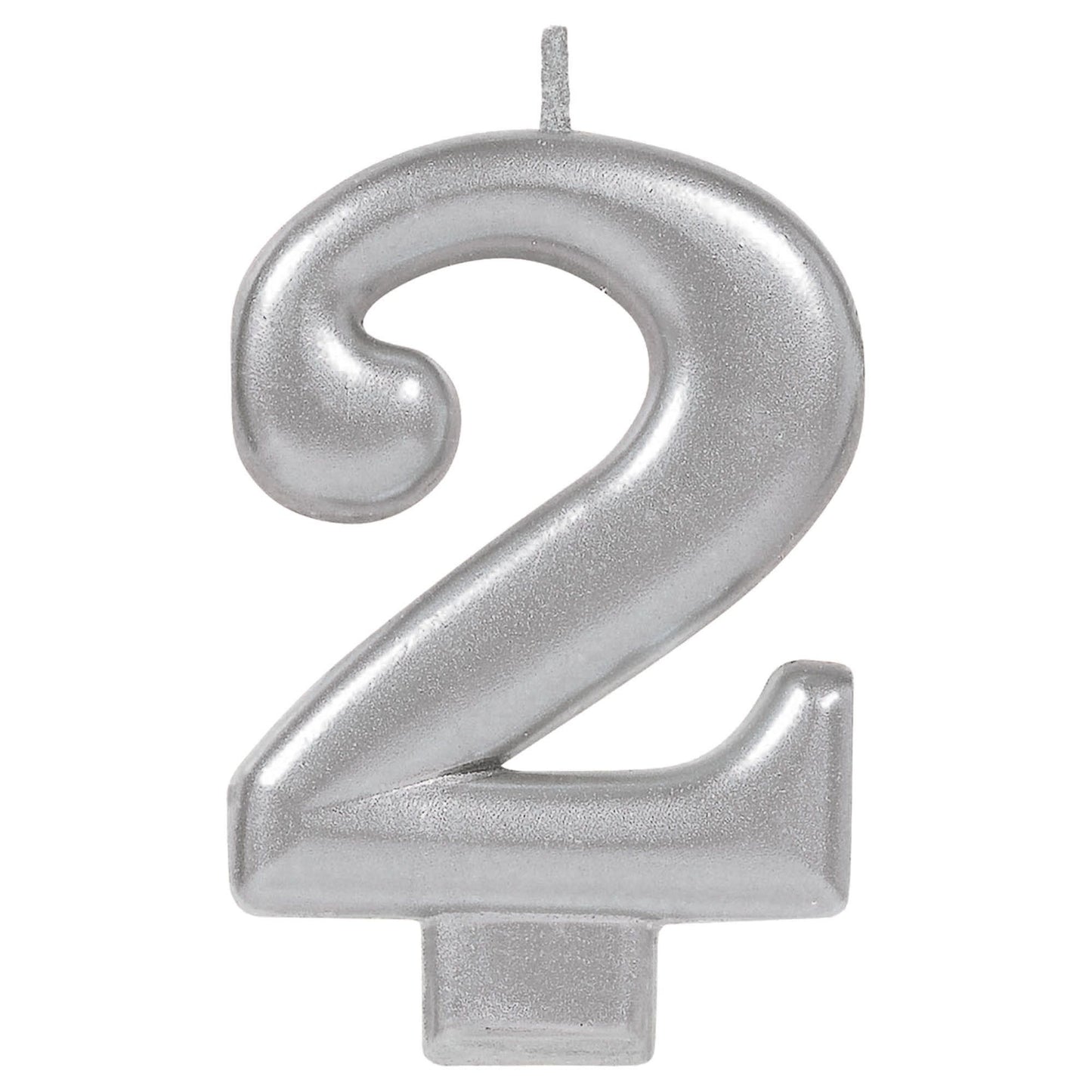 Metallic Silver Candle- #2