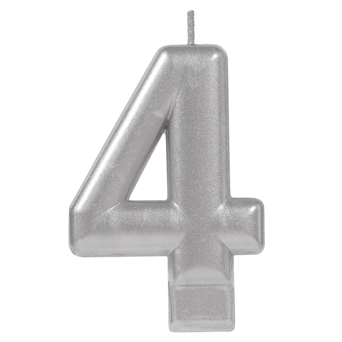 Metallic Silver Candle- #4
