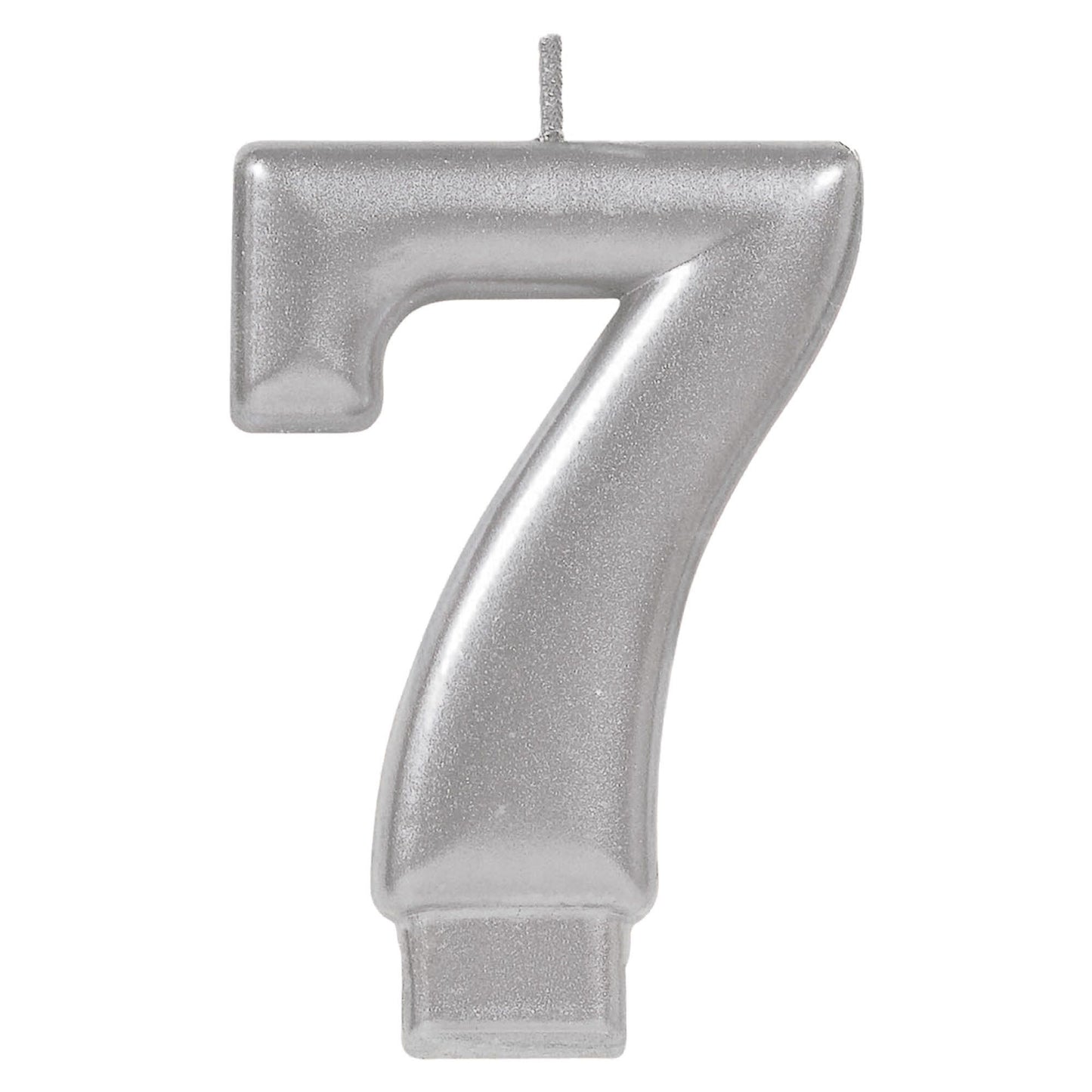 Metallic Silver Candle- #7