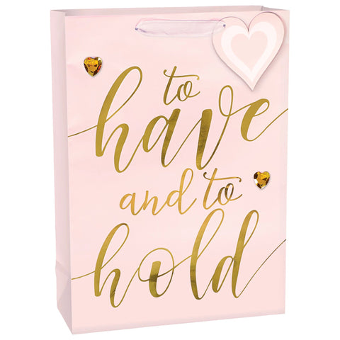 LARGE WEDDING GIFT BAG TO HAVE AND TO HOLD