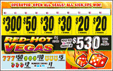 RED HOT VEGAS PULL TAB 885 TICKETS
