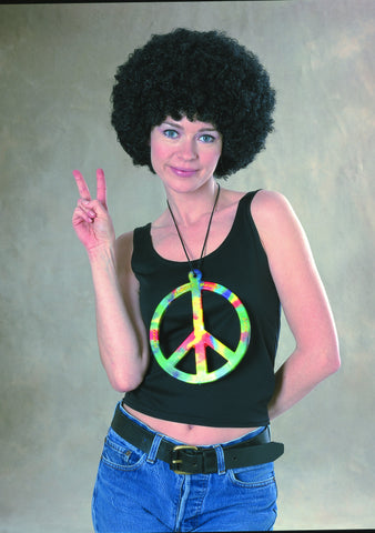 NECKLACE - PSYCHEDELIC PEACE SIGN
